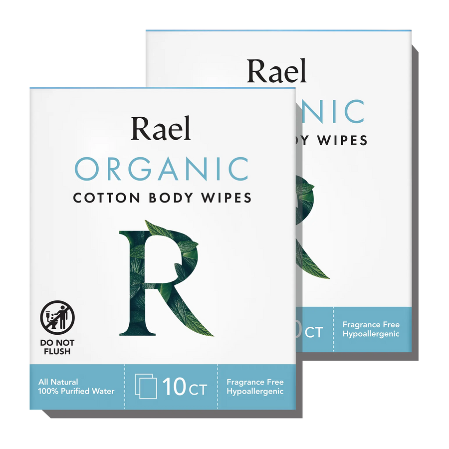 Organic Cotton Body Wipes - 2 Pack Y1